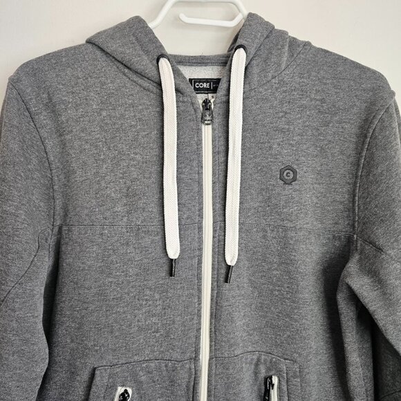 Jack Jones Men's Clay Sweat Grey Zip up Hoodie, S, 4 Front Pocket (2 Zip) - Picture 5 of 13